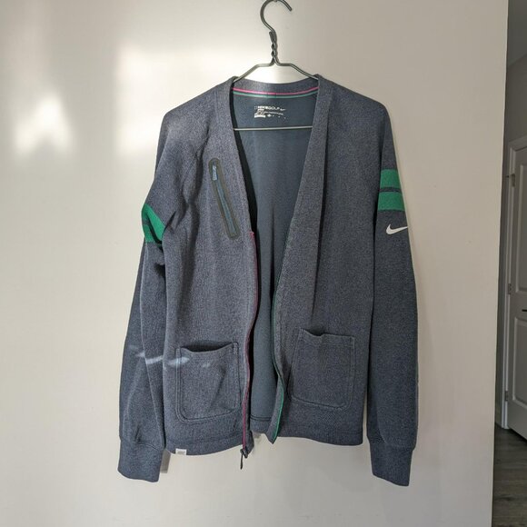 Classic Nike Golf Dri-Fit Cardigan Men's Size M Athleisure Preppy - Picture 1 of 7